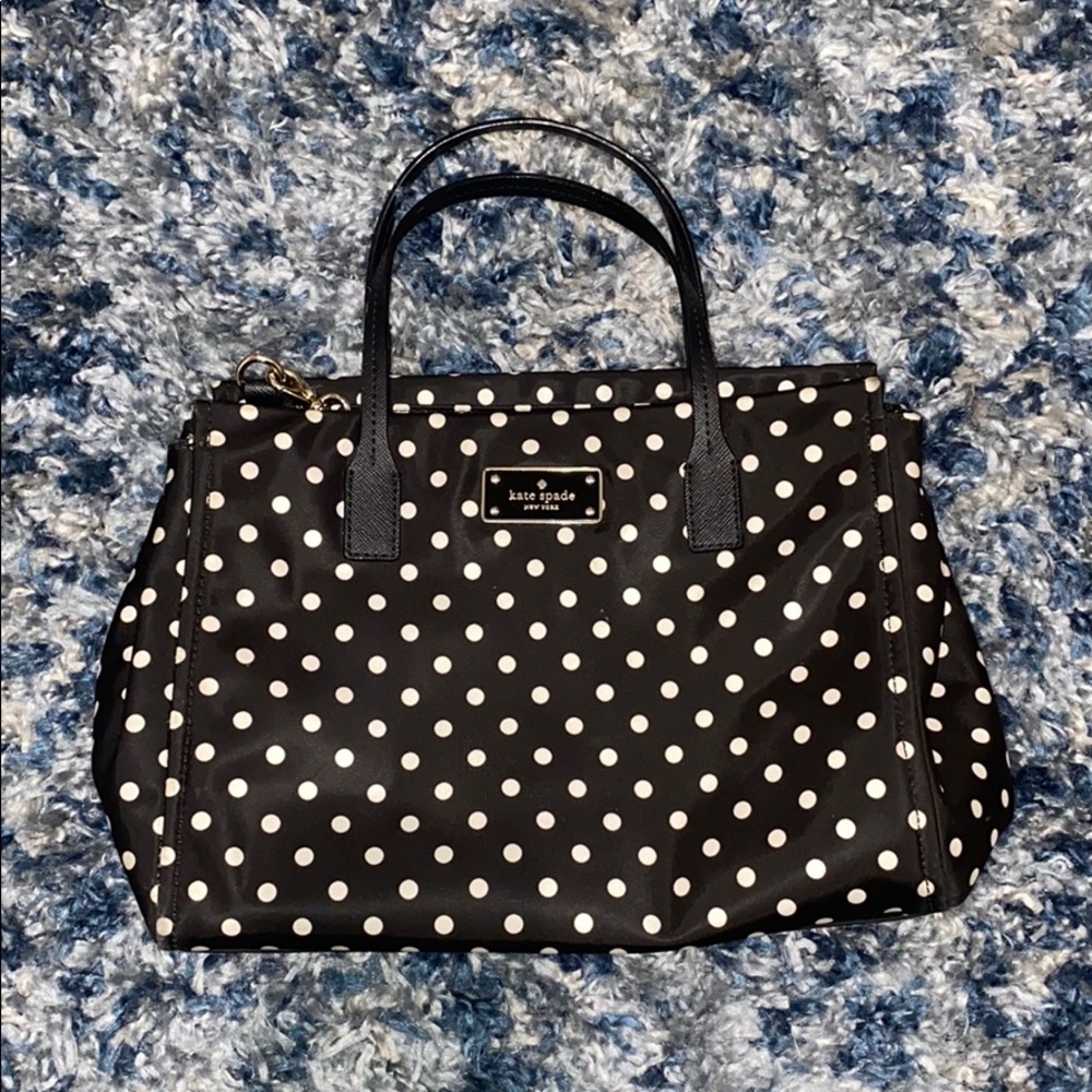 Kate Spade New York polka dot vinyl crossbody